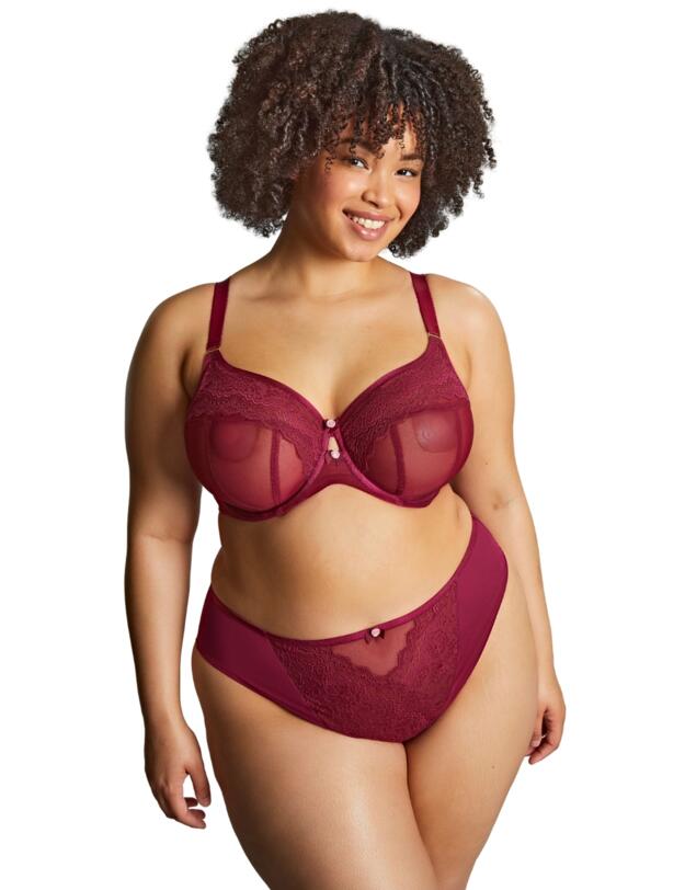 Sculptresse by Panache Natalia Full Cup Bra Bordeaux Red