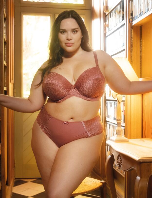 Sculptresse by Panache Estel Plunge Bra Rose Gold
