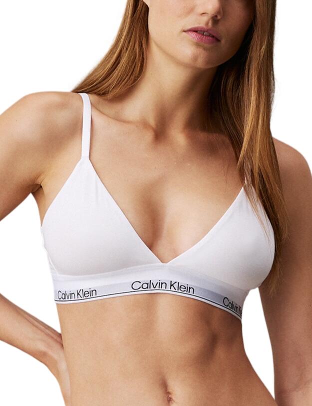 Calvin Klein Modern Cotton Triangle Bra White