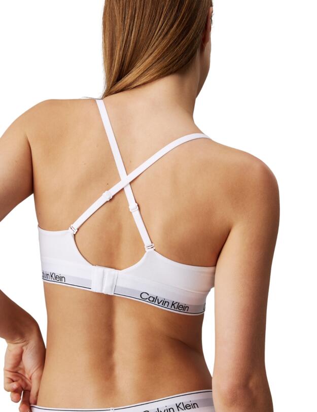 Calvin Klein Modern Cotton Triangle Bra White