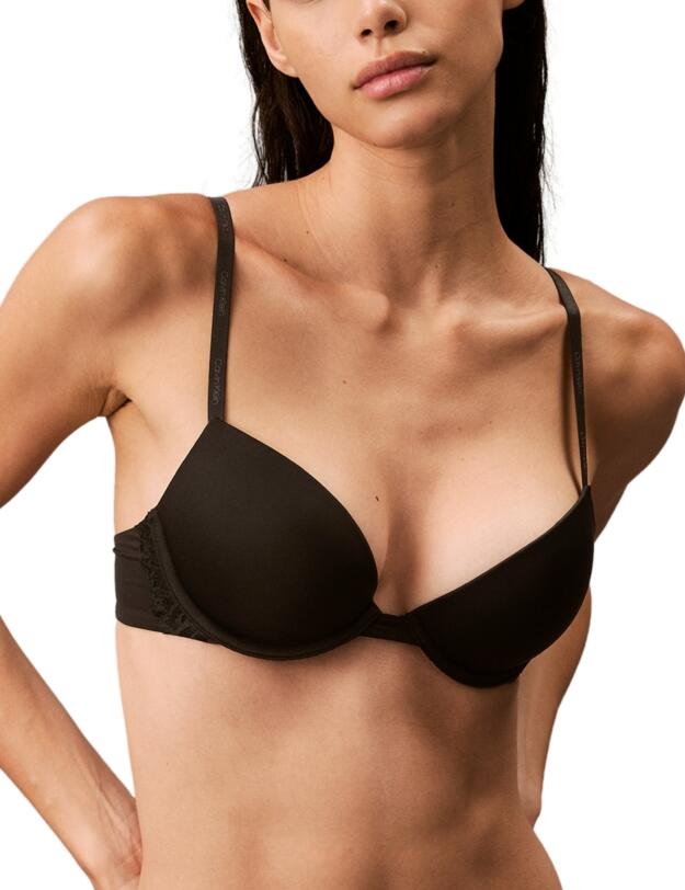 Calvin Klein CK Attraction Push-Up Plunge Bra Black