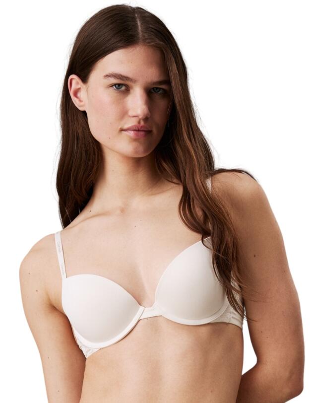 Calvin Klein CK Attraction Push-Up Plunge Bra Ivory