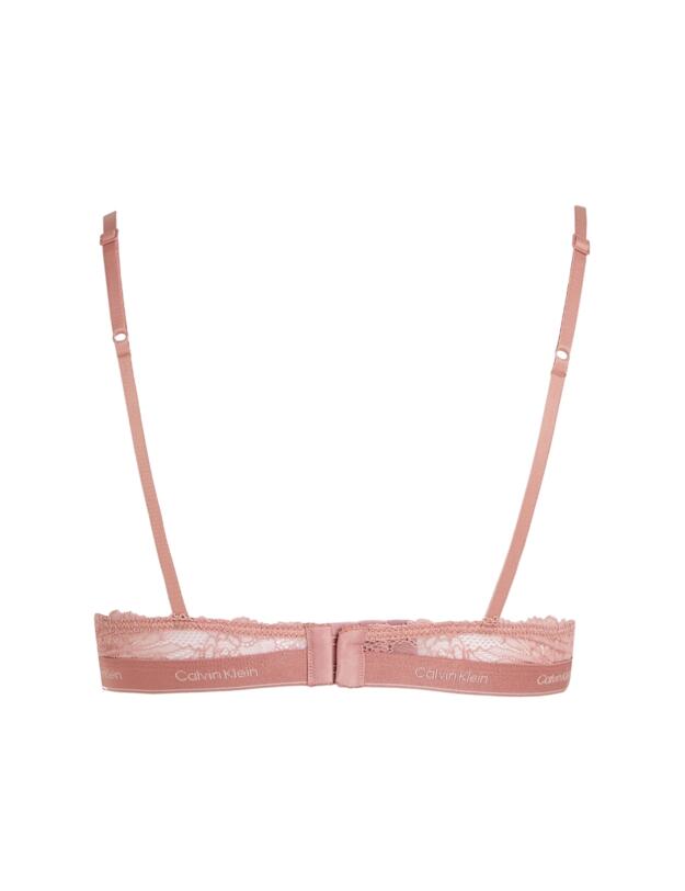 Calvin Klein Modern Lace Lined Triangle Bra Red Grape