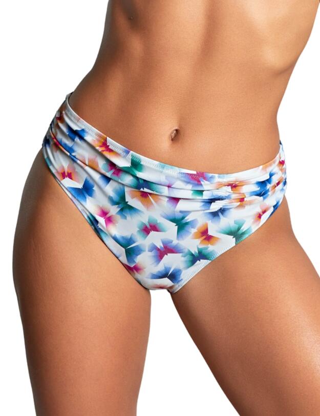 Panache Flutter Midi Bikini Brief Flutter Print