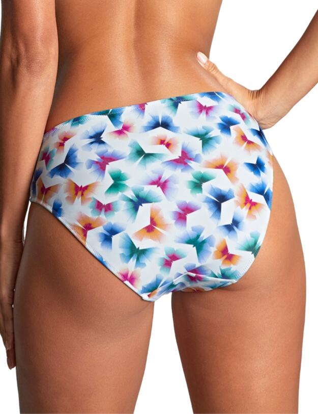 Panache Flutter Midi Bikini Brief Flutter Print