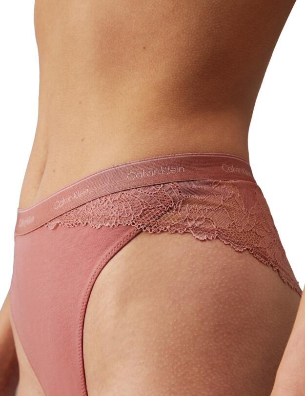 Calvin Klein Modern Lace Tanga Red Grape