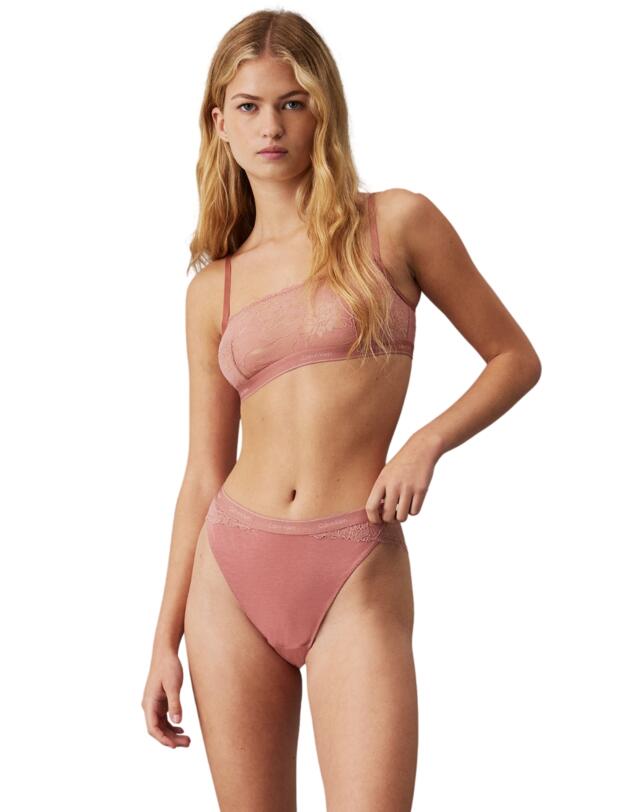 Calvin Klein Modern Lace Tanga Red Grape