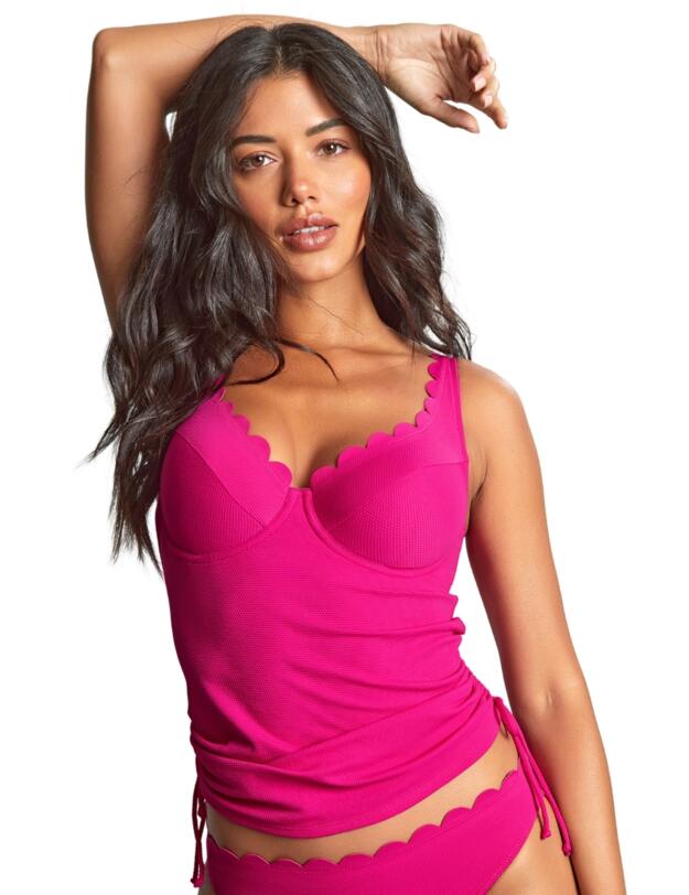 Panache Spirit Selena Plunge Tankini Top Magenta