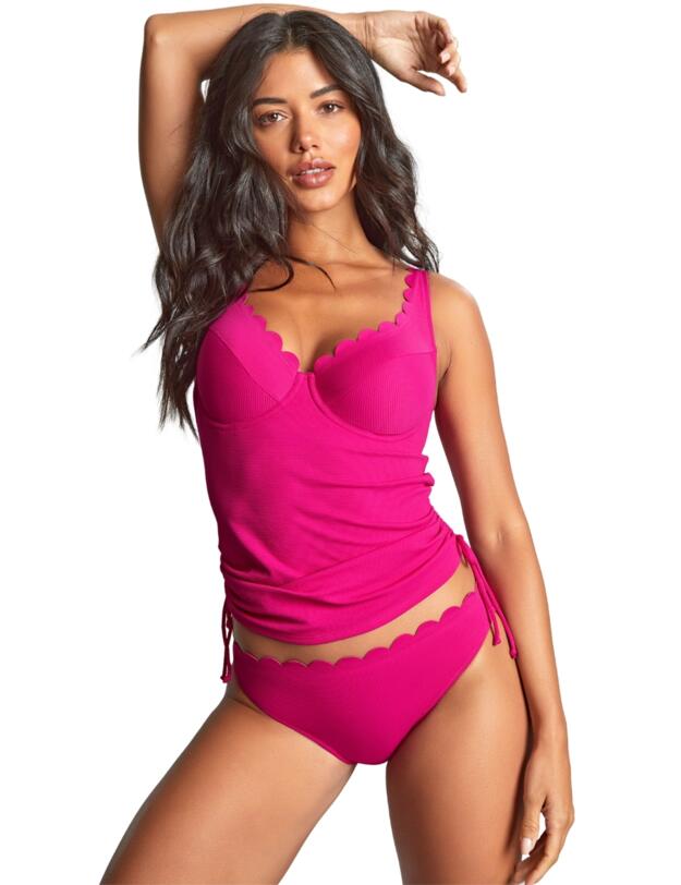 Panache Spirit Selena Plunge Tankini Top Magenta
