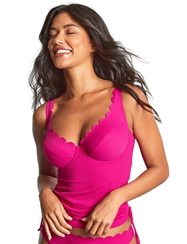 Panache Spirit Selena Plunge Tankini Top Magenta