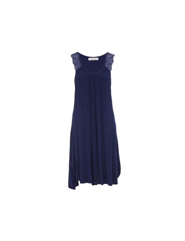 Cyberjammies Nora Rose Louisa Jersey Swing Nightdress Navy