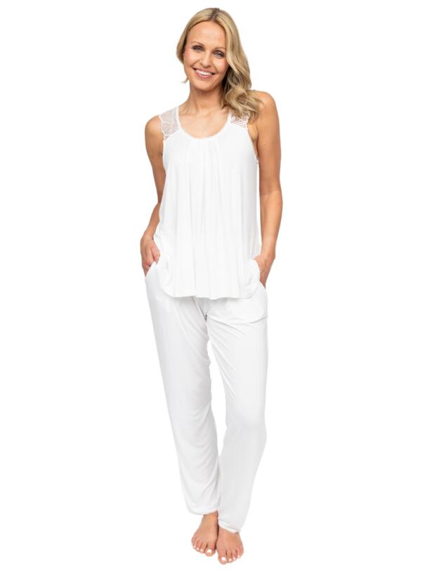 Cyberjammies Nora Rose Christina Jersey Pyjama Set White