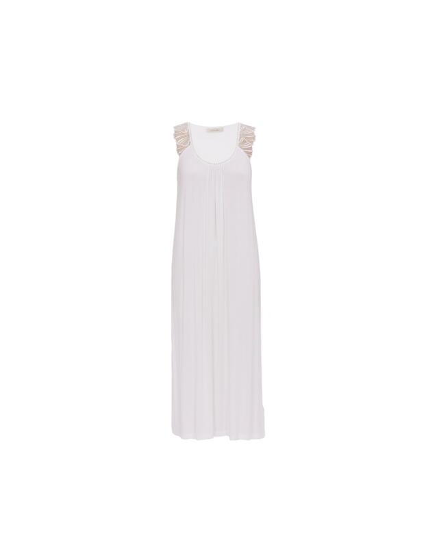 Cyberjammies Nora Rose Christina Jersey Short Nightdress White
