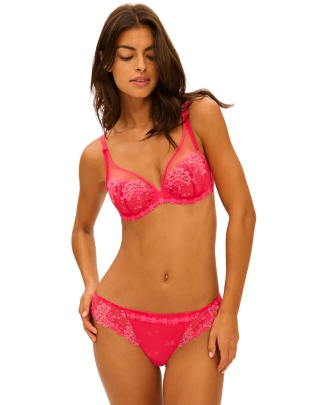 Simone Perele Wish Plunge Bra Fabulous Pink