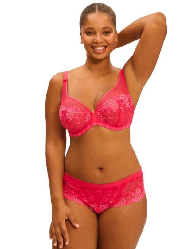 Simone Perele Wish Plunge Bra Fabulous Pink