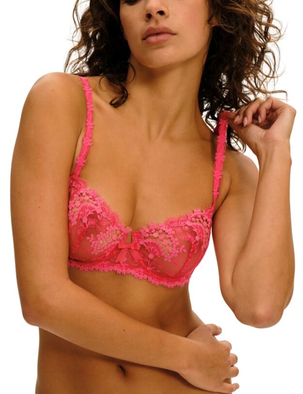 Simone Perele Wish Half Cup Bra Fabulous Pink 