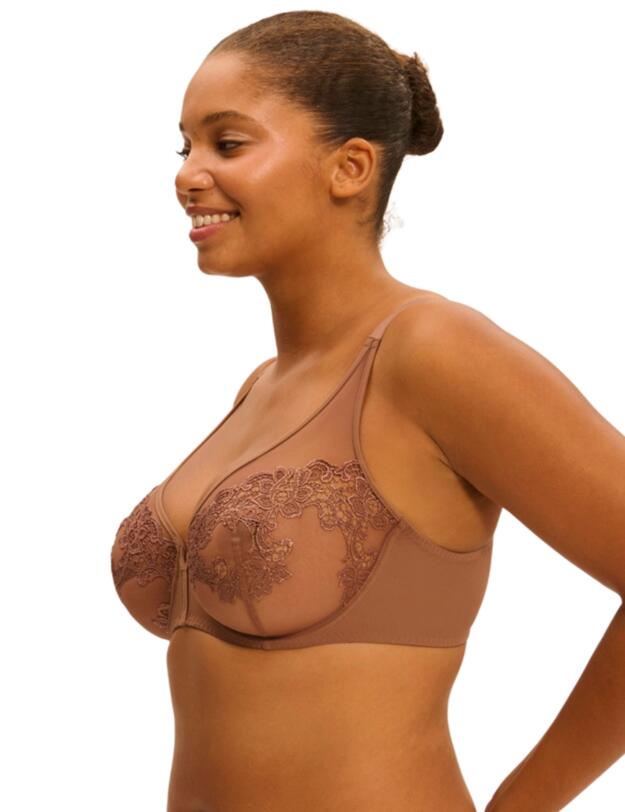 Simone Perele Saga Plunge Bra Tender Brown 