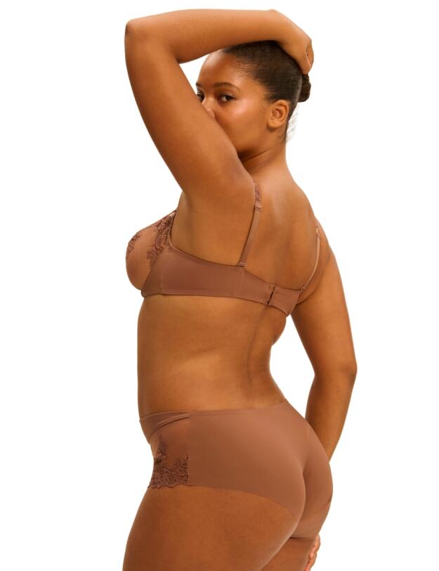 Simone Perele Saga Half Cup Bra Tender Brown 
