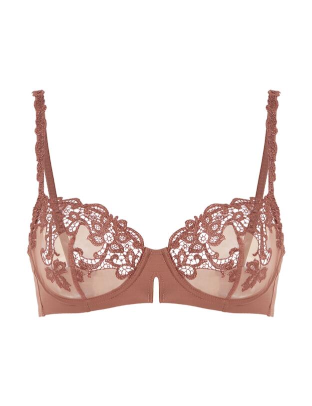 Simone Perele Saga Half Cup Bra Tender Brown 