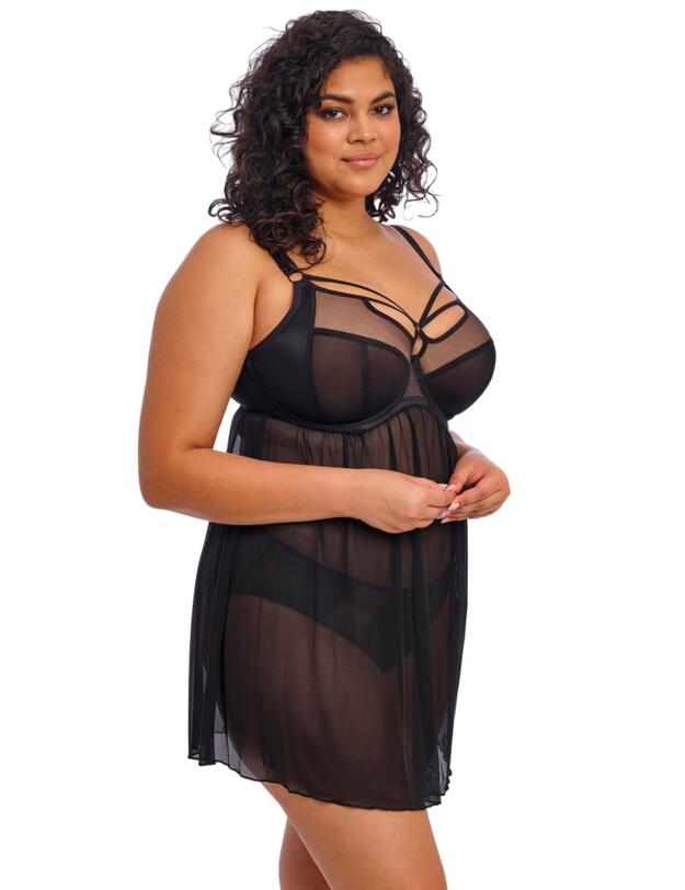 Elomi Sachi Babydoll Black