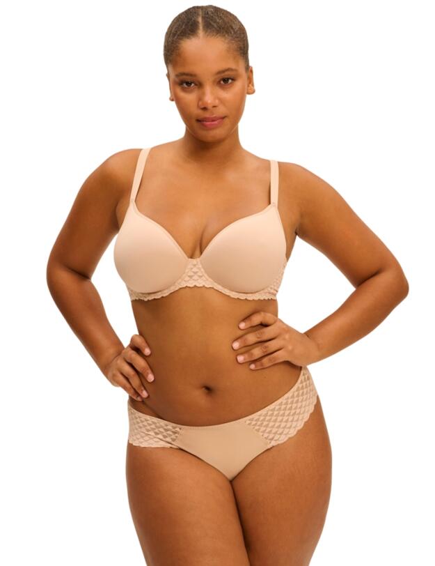 Simone Perele Subtile Plunge Spacer Bra Peau Rosée 