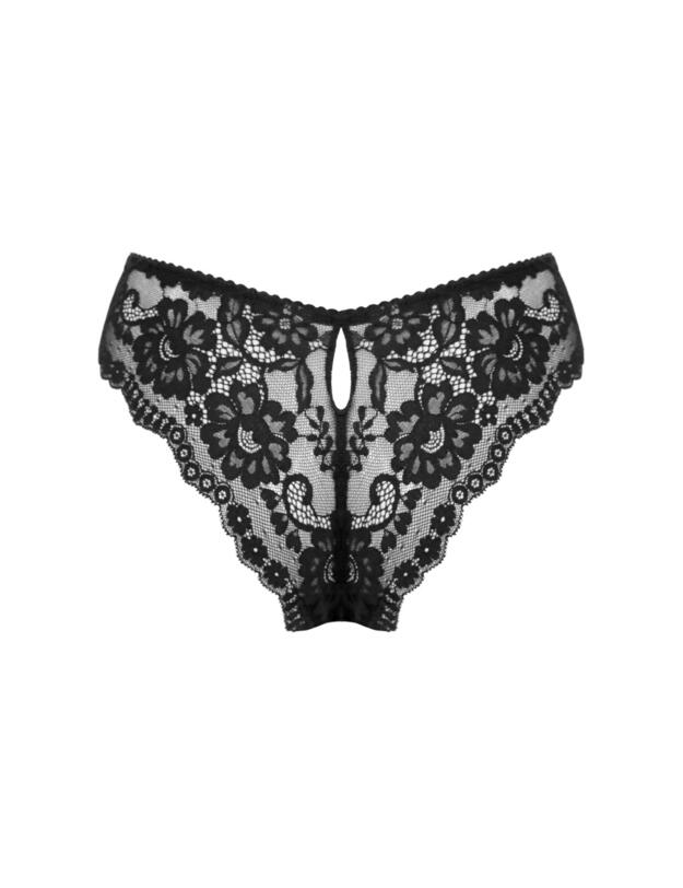 Pour Moi Fleur Cheeky V-Shaped Brief Black