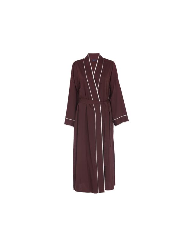 Cyberjammies Fable & Eve Battersea Long Dressing Gown Chocolate Brown