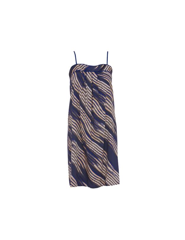 Cyberjammies Fable & Eve Southwark Rope Print Short Nightdress Navy Mix