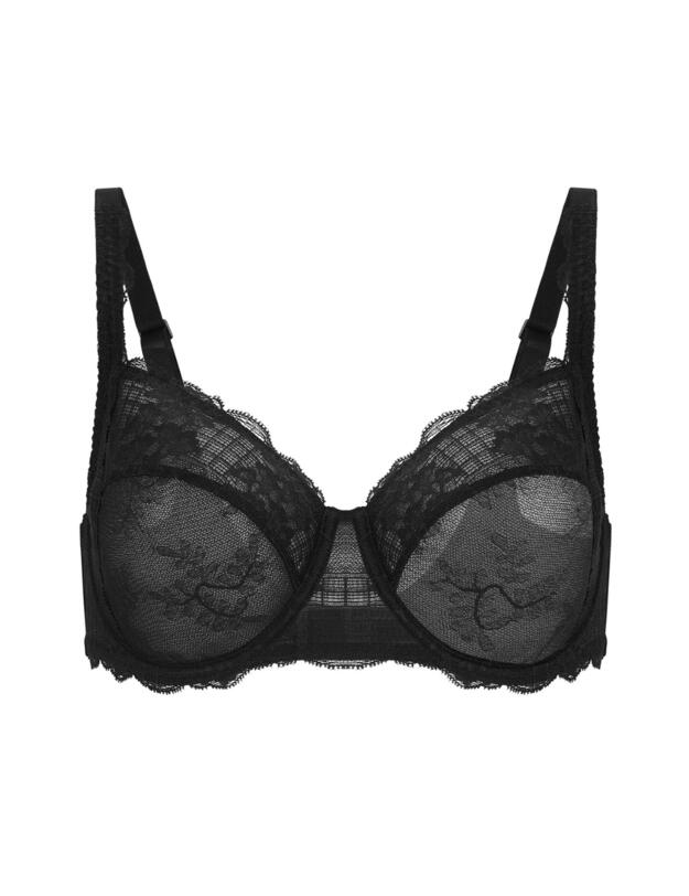 Simone Perele Reve Squared Neckline Full Cup Bra Black