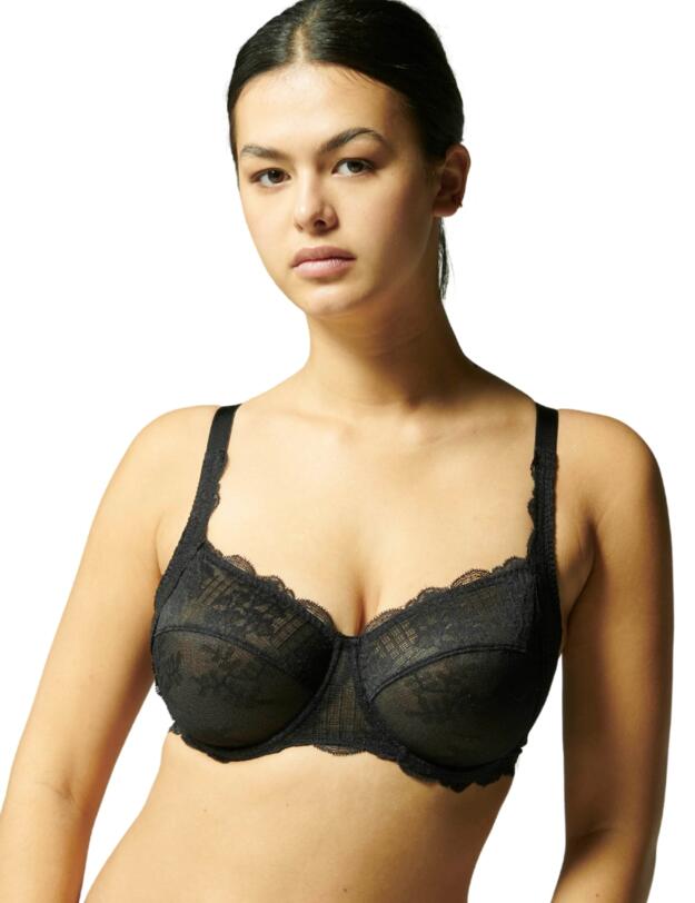 Simone Perele Reve Squared Neckline Full Cup Bra Black