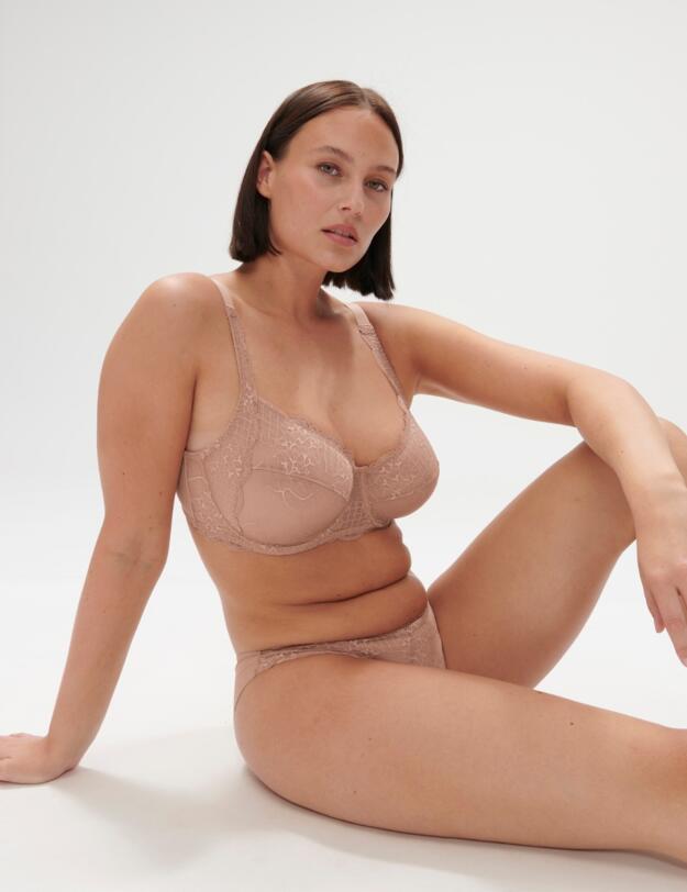 Simone Perele Reve Squared Neckline Full Cup Bra Nude