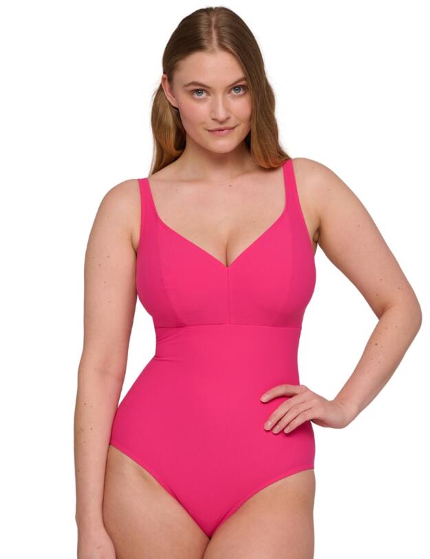 Prima Donna Swim Aswan Wireless Plunge Swimsuit Dragon Fruit