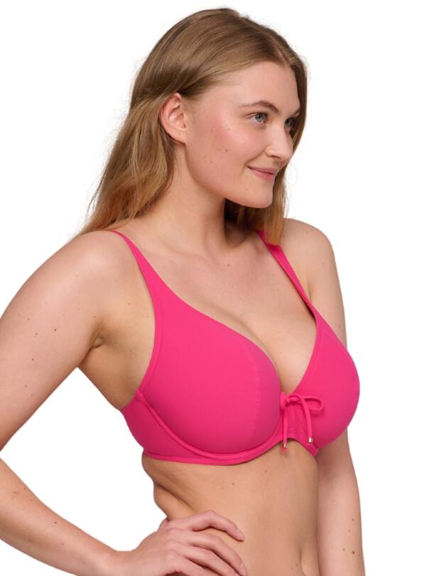 Prima Donna Swim Aswan Padded Plunge Bikini Top Dragon Fruit