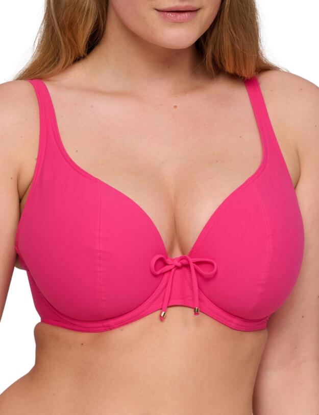 Prima Donna Swim Aswan Padded Plunge Bikini Top Dragon Fruit