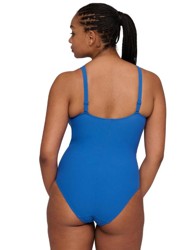 Prima Donna Swim Aswan Wireless Plunge Swimsuit Delphinium Cheer Blue