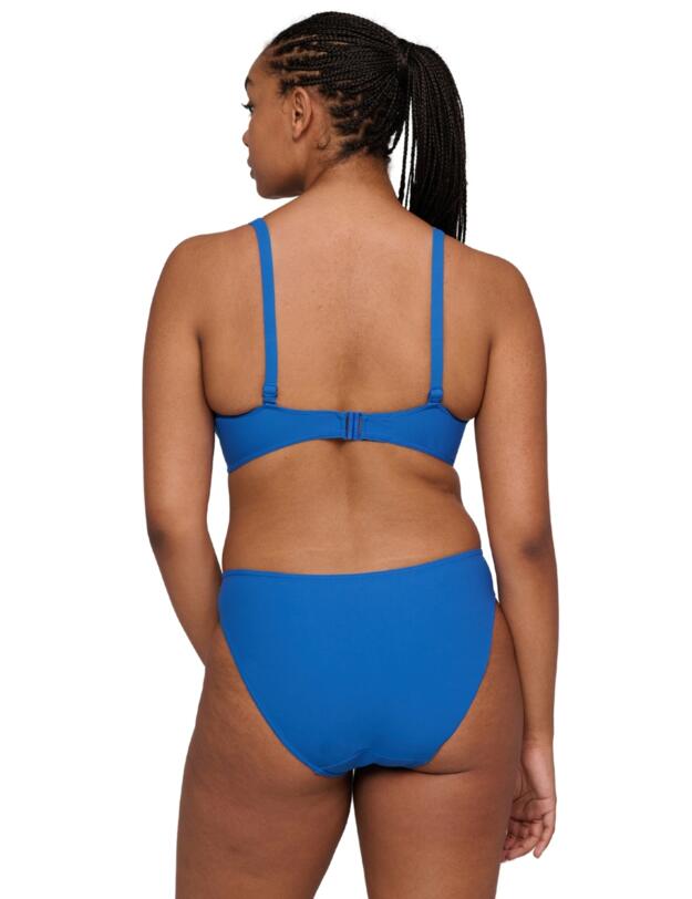 Prima Donna Swim Aswan Padded Plunge Bikini Top Delphinium Cheer Blue