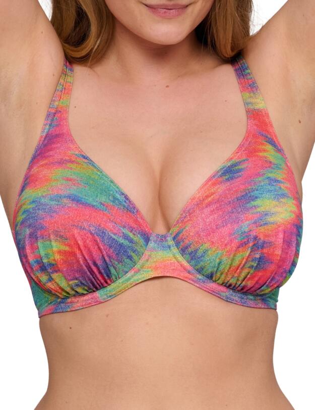 Prima Donna Swim Cairo Half Padded Plunge Bikini Top Sunset Nile