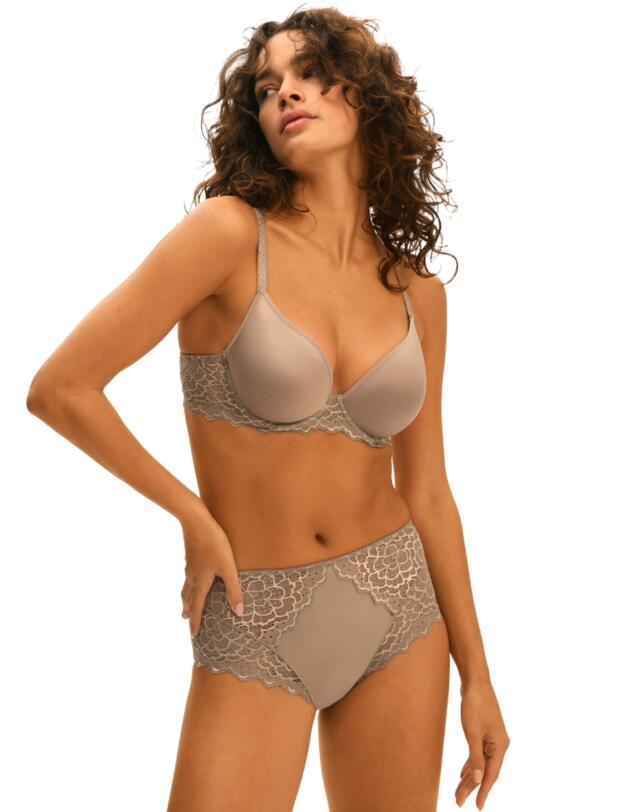 Simone Perele Caresse Spacer Plunge Bra Greige