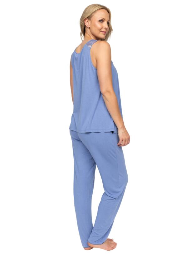 Cyberjammies Nora Rose Brooke Jersey Pyjama Set Cornflower Blue