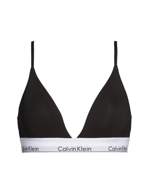 Calvin Klein Modern Cotton Lined Triangle Bra Black