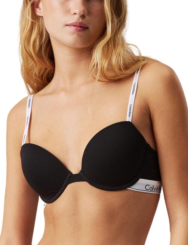 Calvin Klein Modern Cotton Demi T-Shirt Bra Black