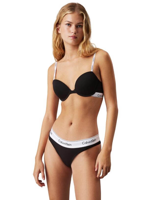 Calvin Klein Modern Cotton Demi T-Shirt Bra Black