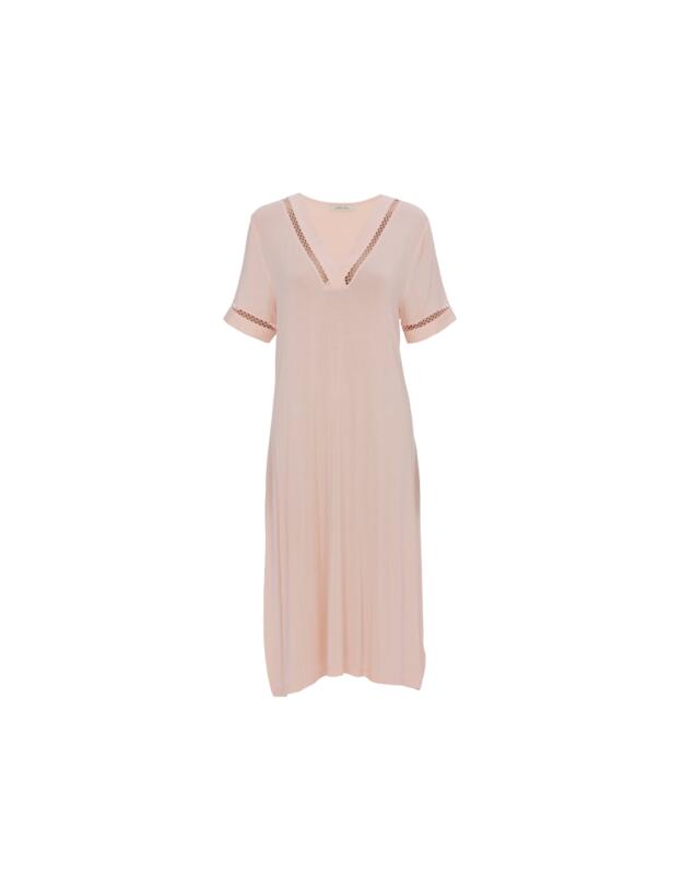 Cyberjammies Nora Rose Sally Short Sleeve Short Nightdress Peach