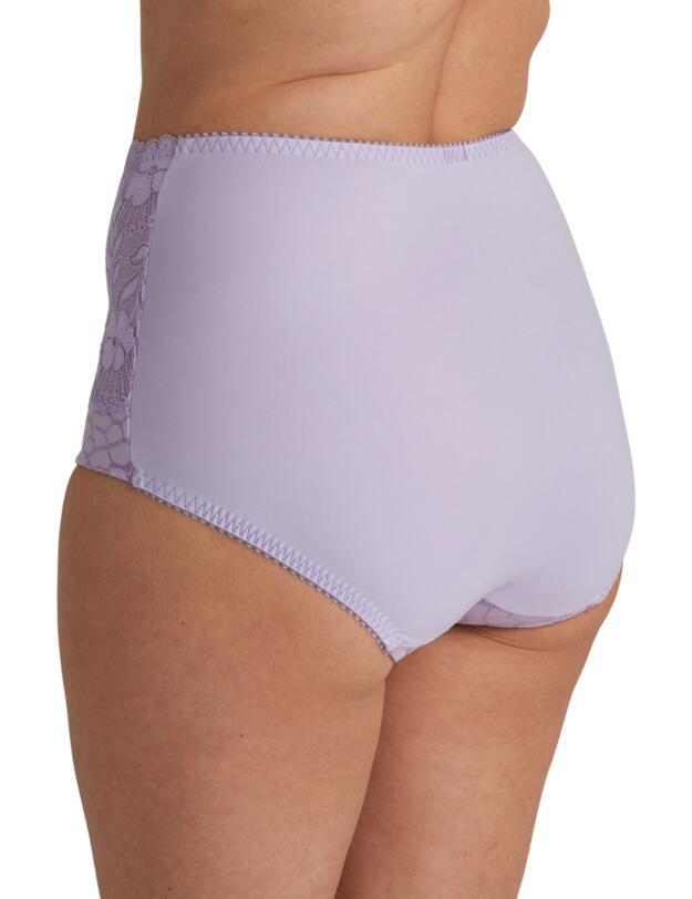 Miss Mary of Sweden Jacquard & Lace Deep Brief Lavender