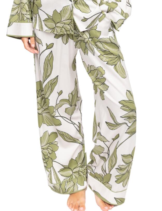 Cyberjammies Fable & Eve Chiswick Floral Wide Leg Pyjama Set Cream Mix