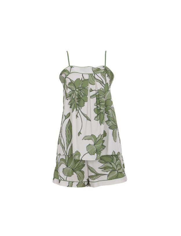 Cyberjammies Fable & Eve London Chiswick Floral Cami and Shorts Set Cream Mix
