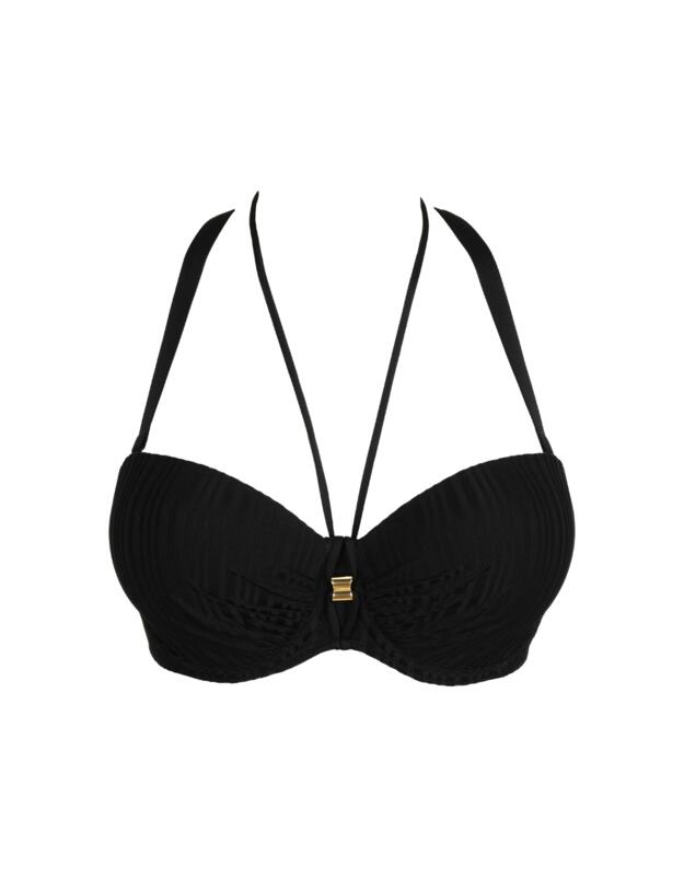 Prima Donna Swim Kiruna Padded Strapless Bikini Top Black