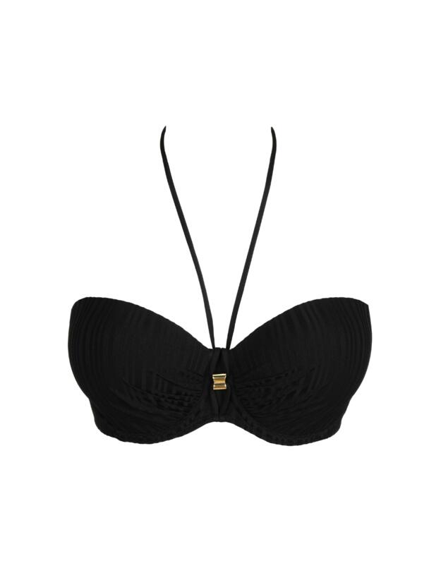 Prima Donna Swim Kiruna Padded Strapless Bikini Top Black