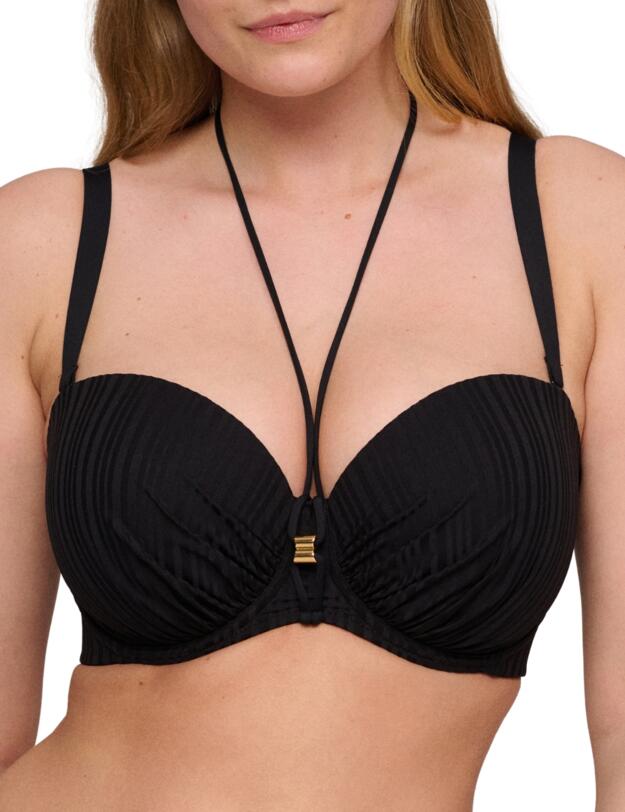Prima Donna Swim Kiruna Padded Strapless Bikini Top Black