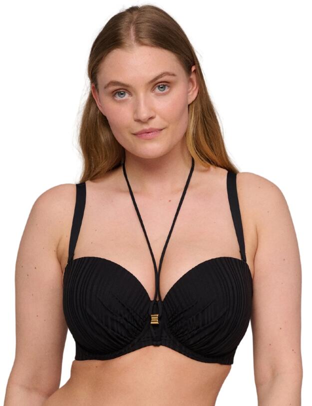 Prima Donna Swim Kiruna Padded Strapless Bikini Top Black